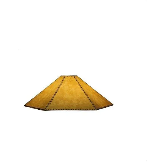 30" Wide Faux Leather Lamp Shade - Special Order