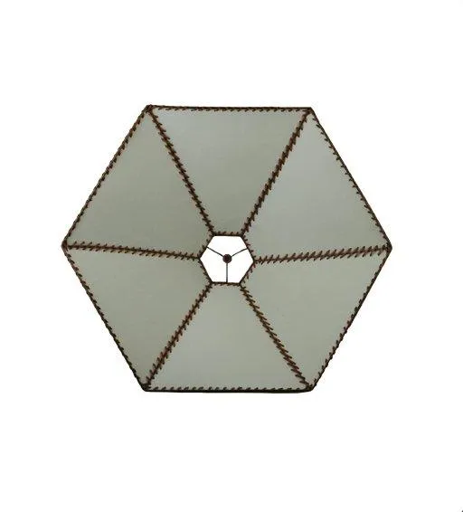 30" Wide Faux Leather Lamp Shade - Special Order