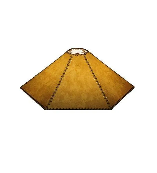 30" Wide Faux Leather Lamp Shade - Special Order