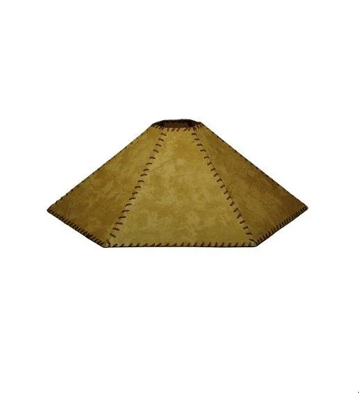 30" Wide Faux Leather Lamp Shade - Special Order