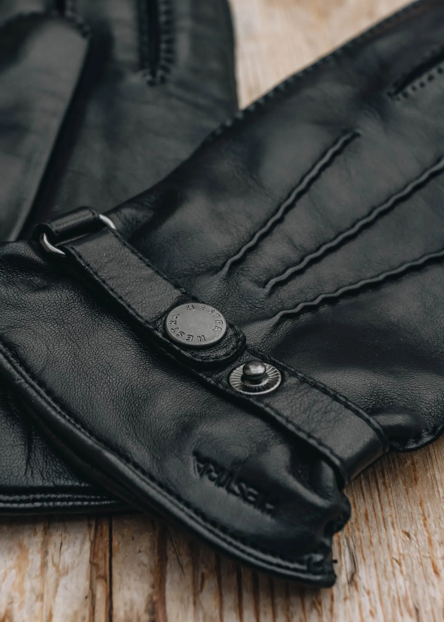 Black Jake Leather Gloves