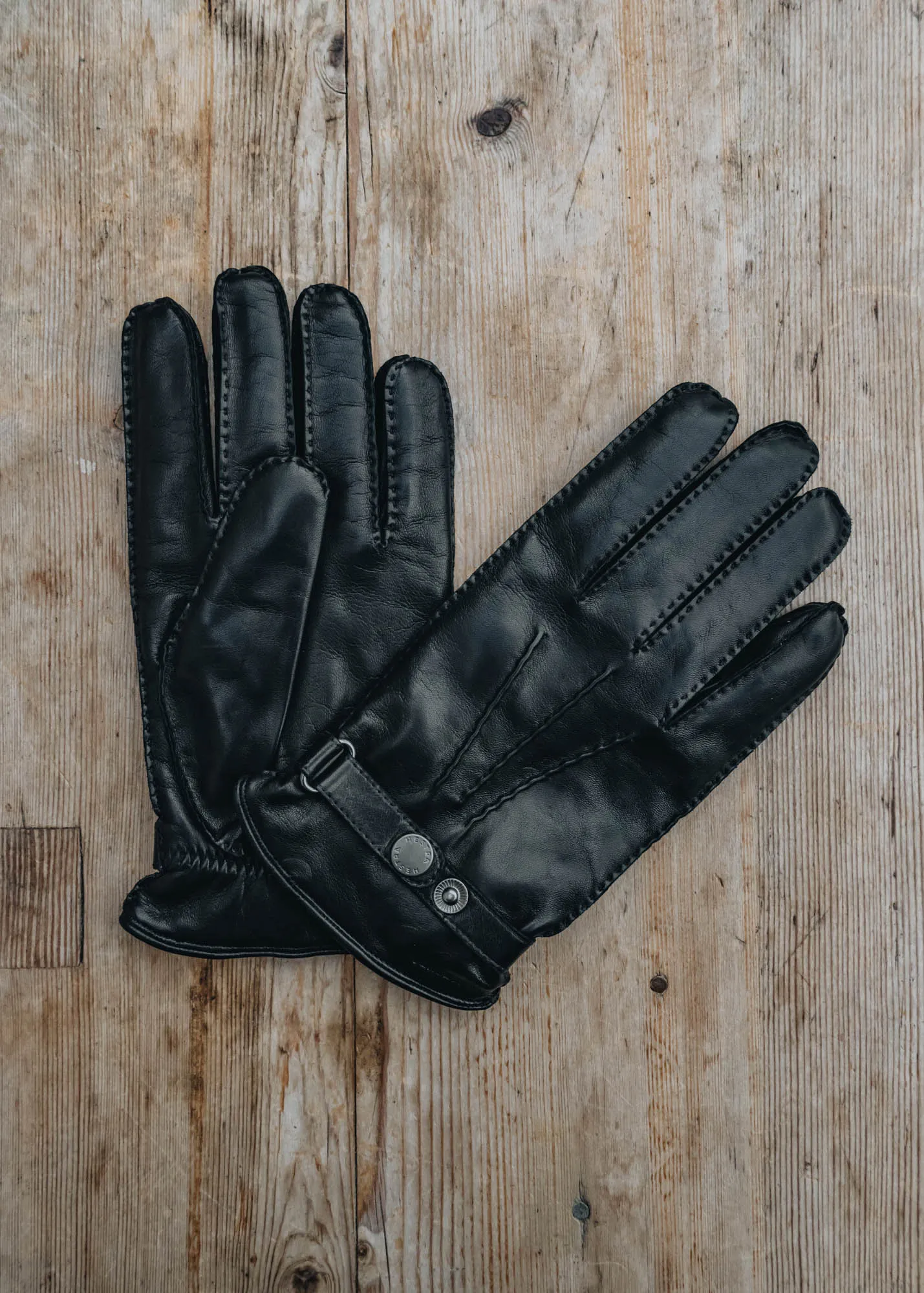 Black Jake Leather Gloves