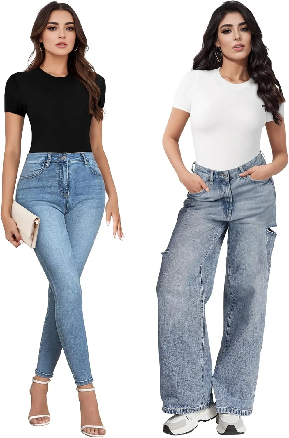 Bodysuits for Womens Crew Neck Short Sleeve Body Suits Going Out Outfits Summer Baisc Leotards Tops Onesie Shirts