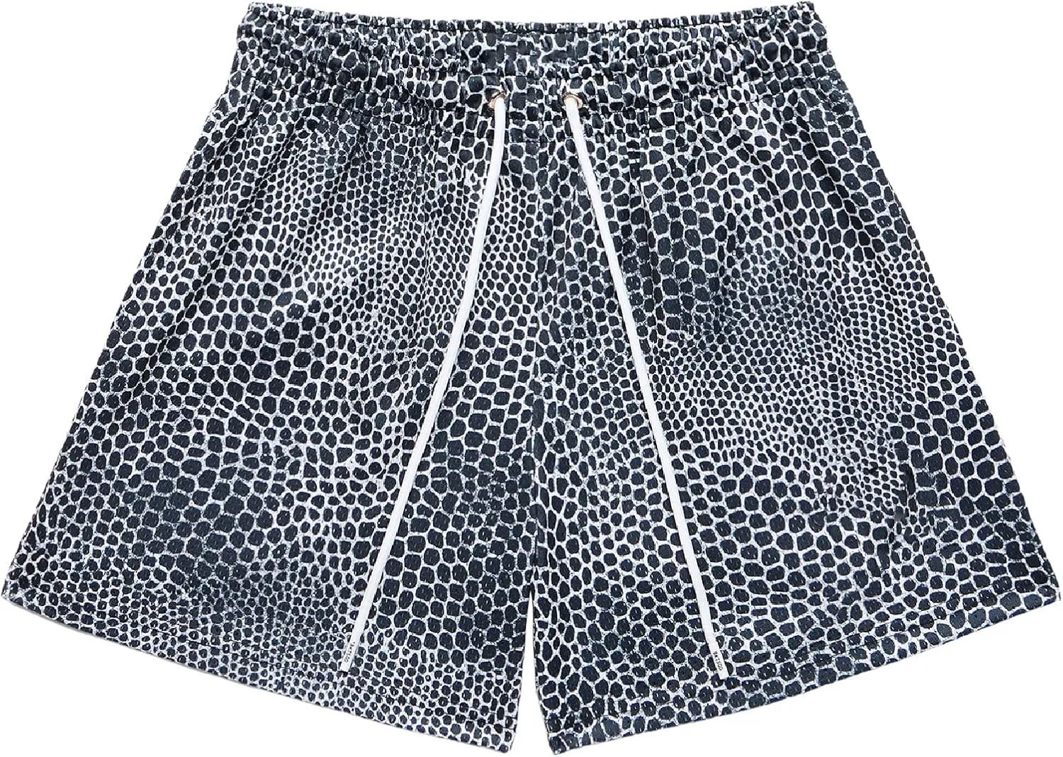 BOOMLEMON Mens Mesh Graphic Print Shorts Summer Basketball Running Shorts Retro Casual Cool Streetwear Short Pants