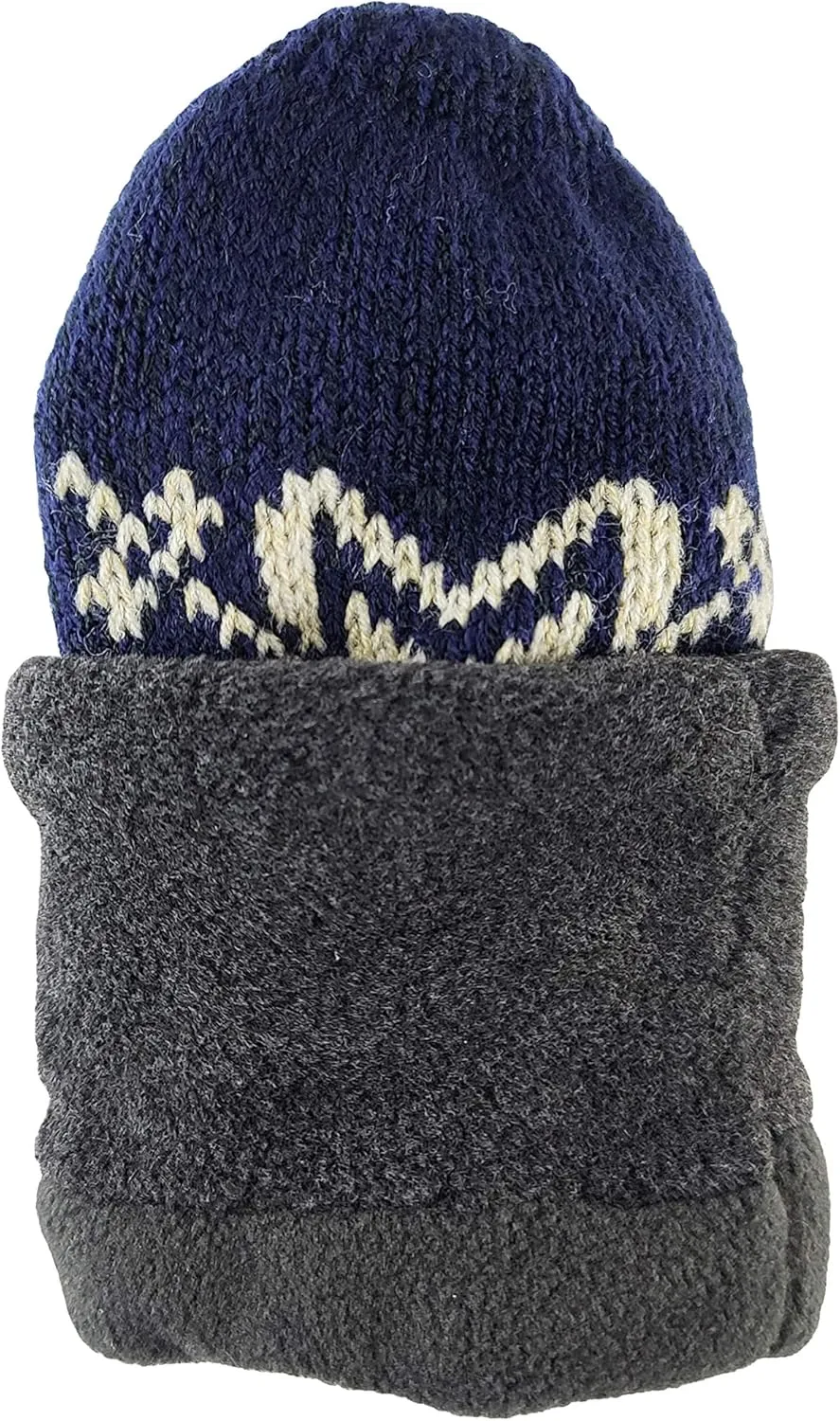 BRUCERIVER Mens Snowflake Knit Mittens with Warm Thinsulate Fleece Lining