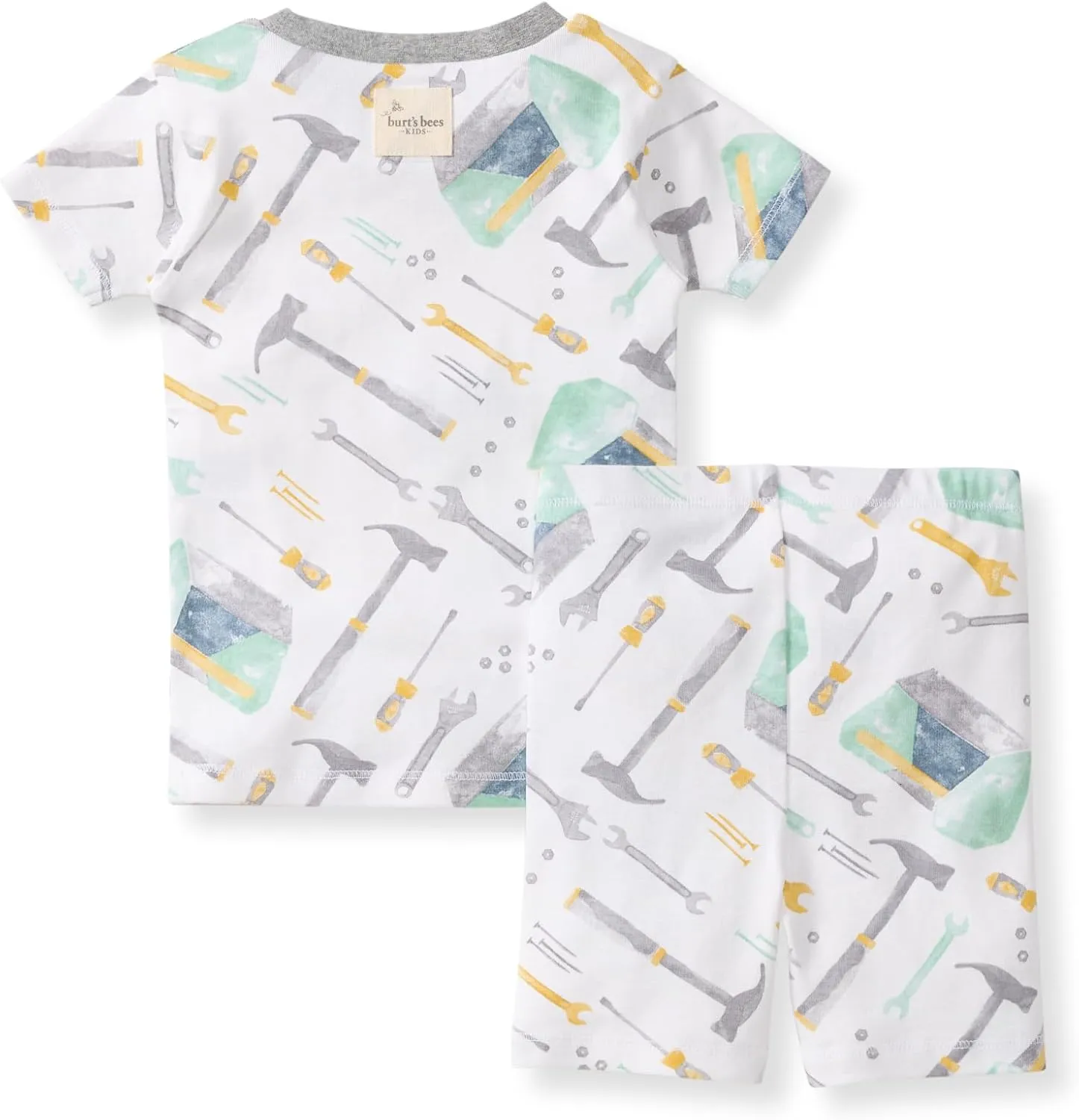Burt's Bees Baby Baby Boys' Pajamas, Tee and Pant 2-Piece Pj Set, 100% Organic Cotton