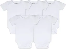 Burt's Bees Baby Unisex Organic Cotton Short and Long Sleeve Bodysuits, 5-Pack