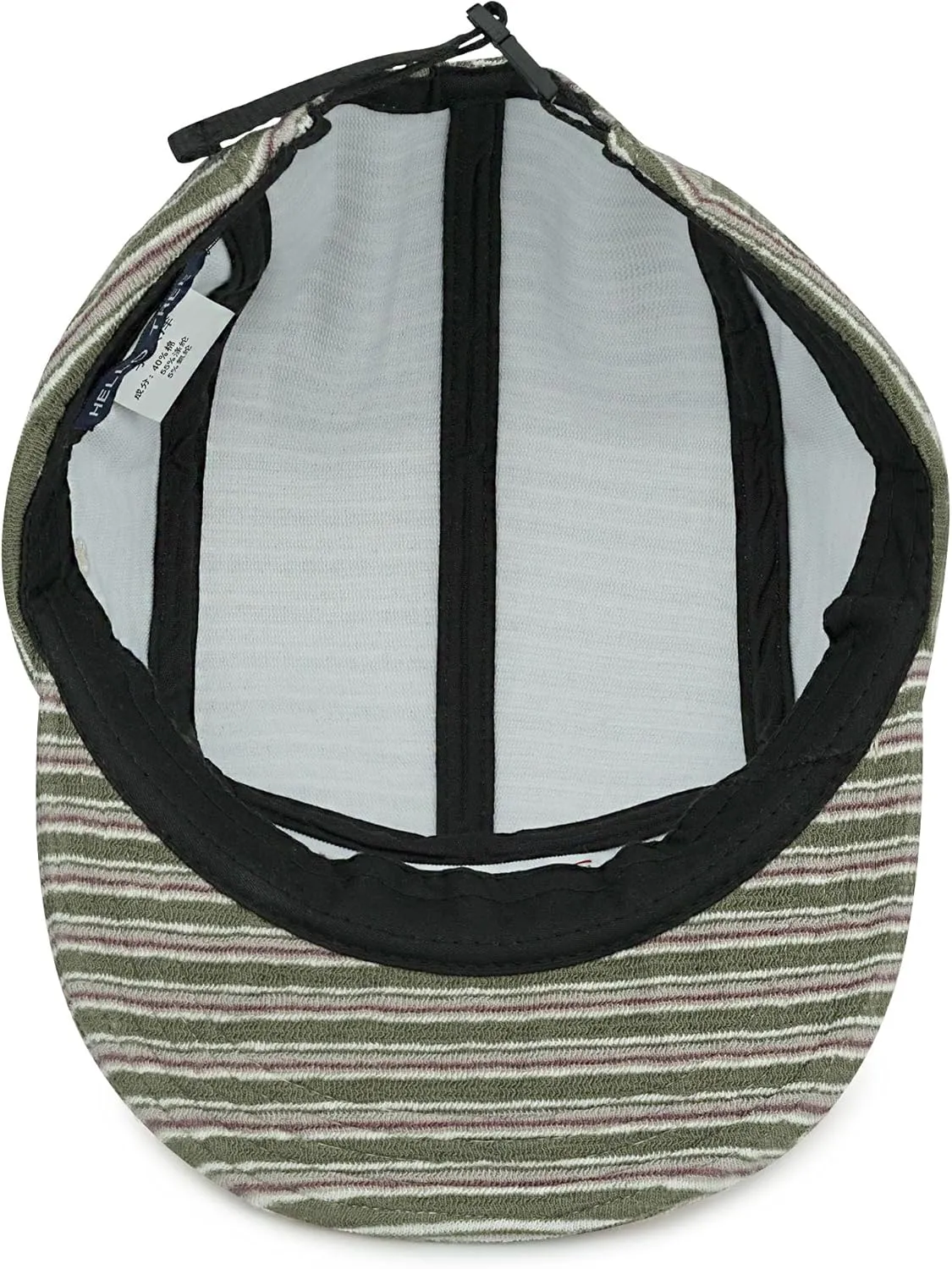 Croogo Short Brim 5 Panel Hat Vintage Striped Style Unisex Baseball Cap with Flat Bill Unstructured Low Profile Hat