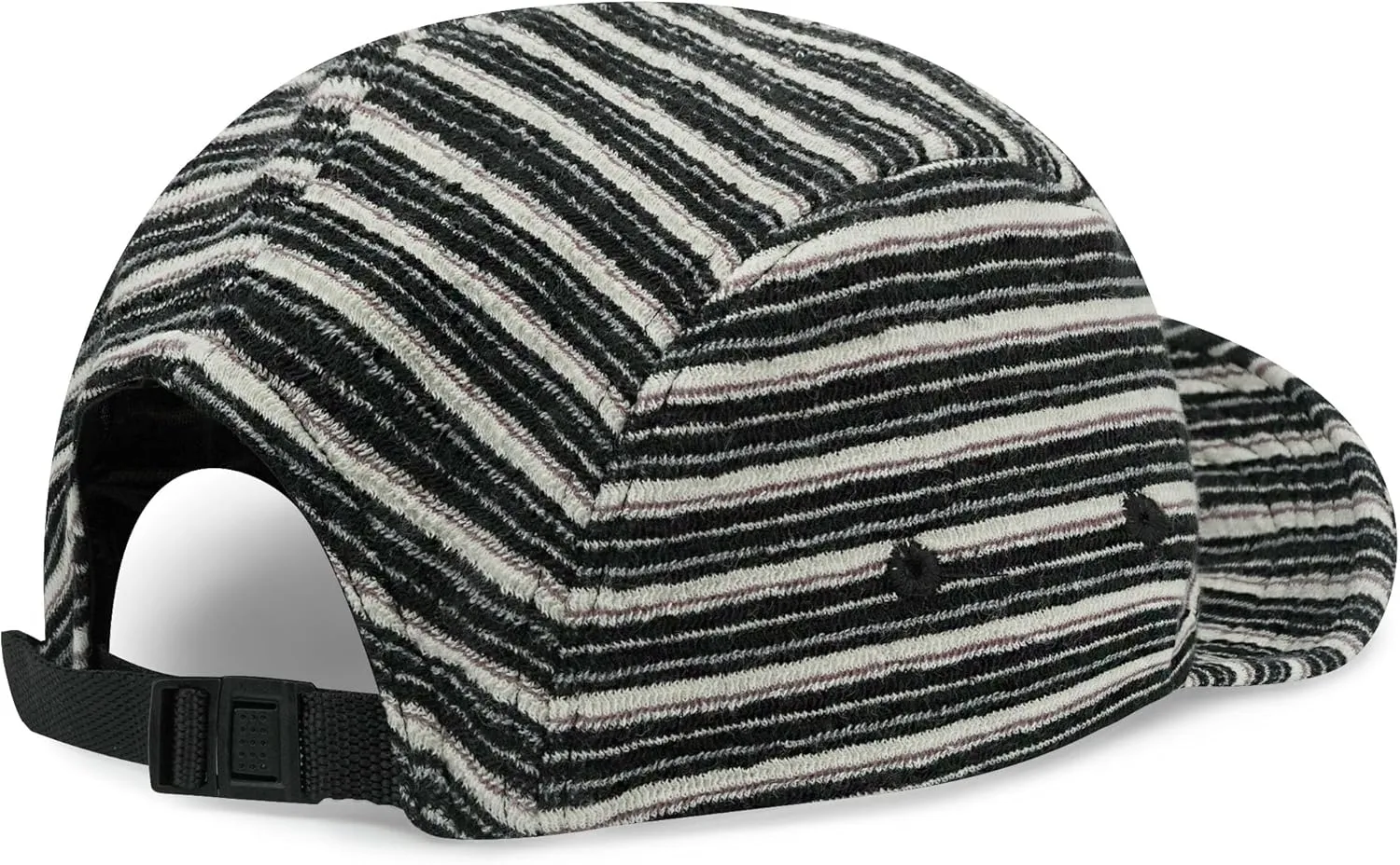 Croogo Short Brim 5 Panel Hat Vintage Striped Style Unisex Baseball Cap with Flat Bill Unstructured Low Profile Hat