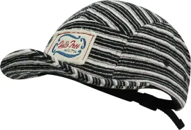 Croogo Short Brim 5 Panel Hat Vintage Striped Style Unisex Baseball Cap with Flat Bill Unstructured Low Profile Hat