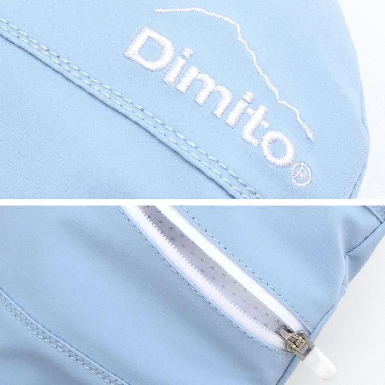 Dimito Block Zip Mitten Glove-SKY