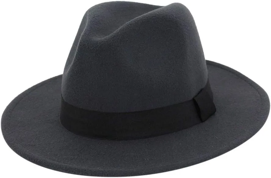 Fedora Buckle Wool Belt Panama Hat Womens Wide Floppy Hat Classic Baseball Caps Outdoor Fisherman Hat for Women and Men