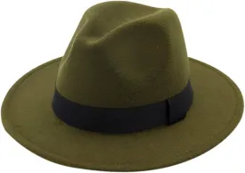 Fedora Buckle Wool Belt Panama Hat Womens Wide Floppy Hat Classic Baseball Caps Outdoor Fisherman Hat for Women and Men