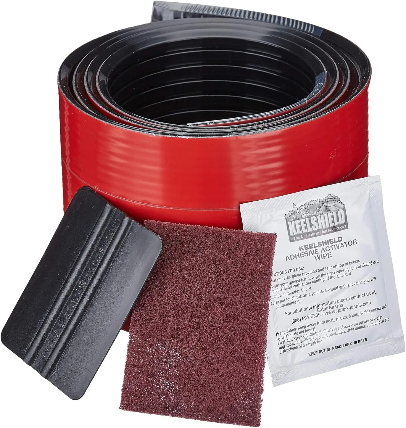 Gator Guards KeelShield Keel Guard - Helps Prevent Damage, Scars and Scratches - DIY Installation - Compatible with Fiberglass and Most Aluminum Boats - Made in The USA - 4 to 12 Lengths