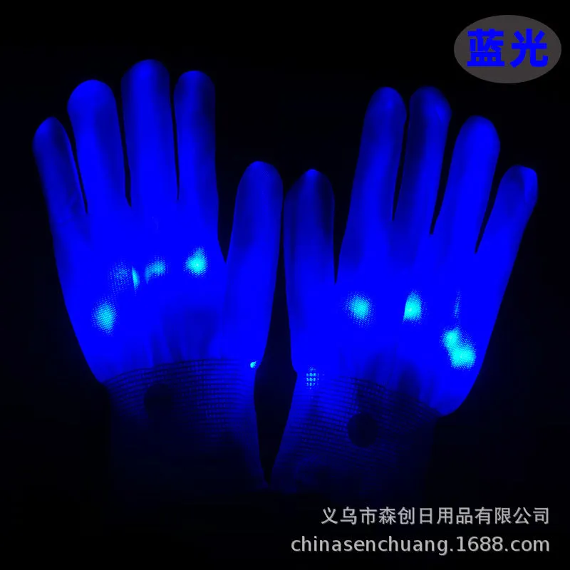 Halloween Xmas Christmas Gifts Decorationled Flash Luminous Glow Gloves