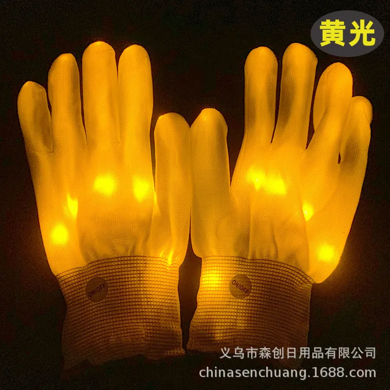 Halloween Xmas Christmas Gifts Decorationled Flash Luminous Glow Gloves