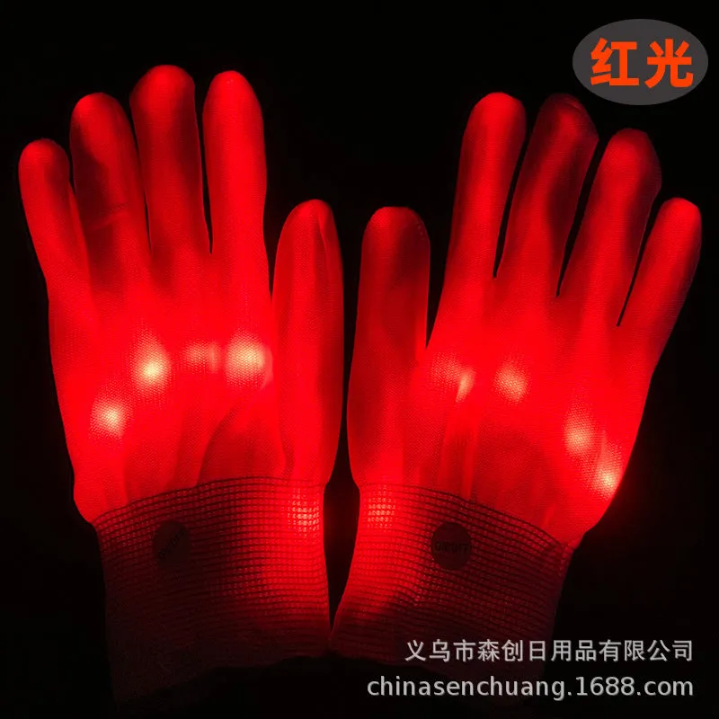 Halloween Xmas Christmas Gifts Decorationled Flash Luminous Glow Gloves