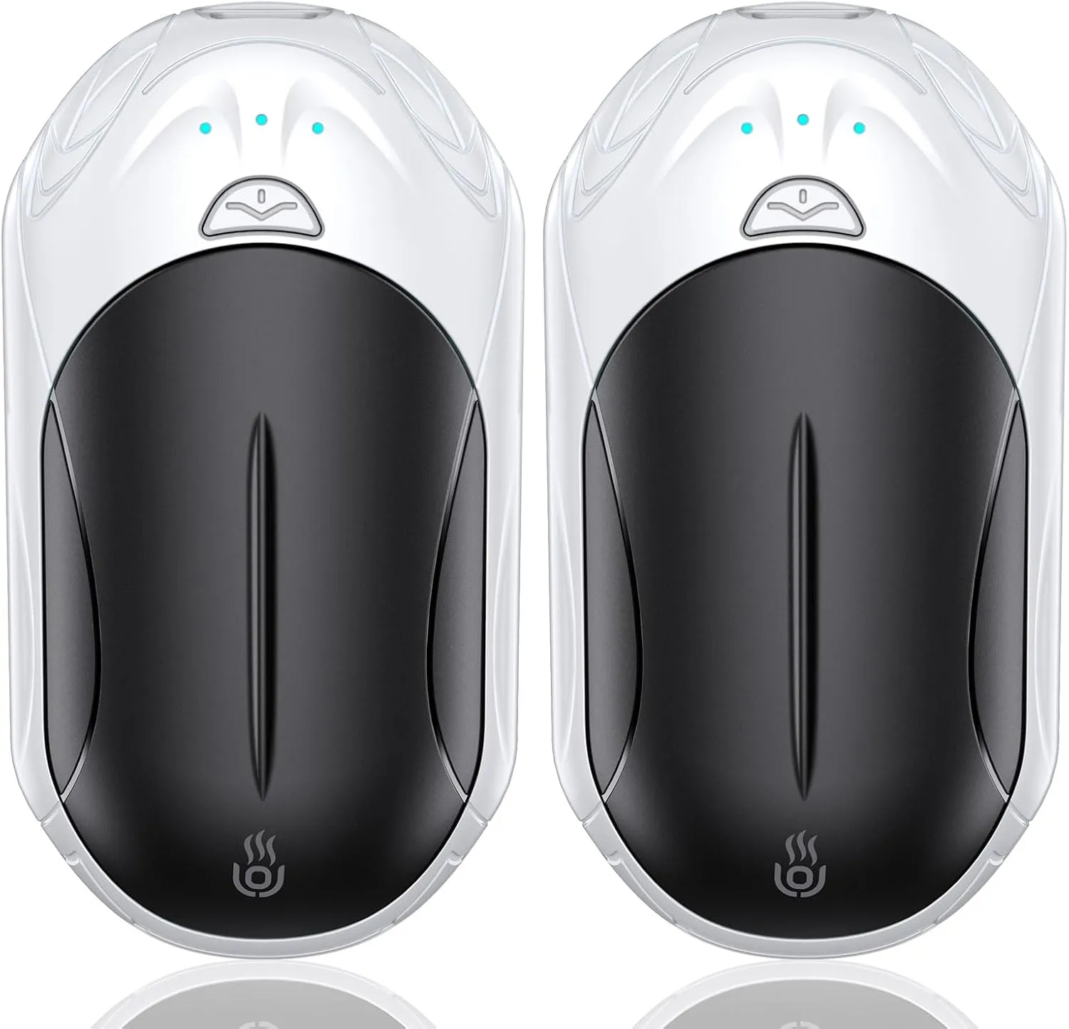 Hand Warmers Rechargeable 2 Pack,AI 6000mAh Rechargeable Hand Warmer,20Hrs Long Heating Electric Hand Warmer,Portable Pocket Heater,Gifts for Christmas,Golf,Camping,Hunting