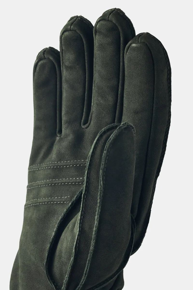 Hestra Joar Nubuck Leather Gloves (Dark Olive)