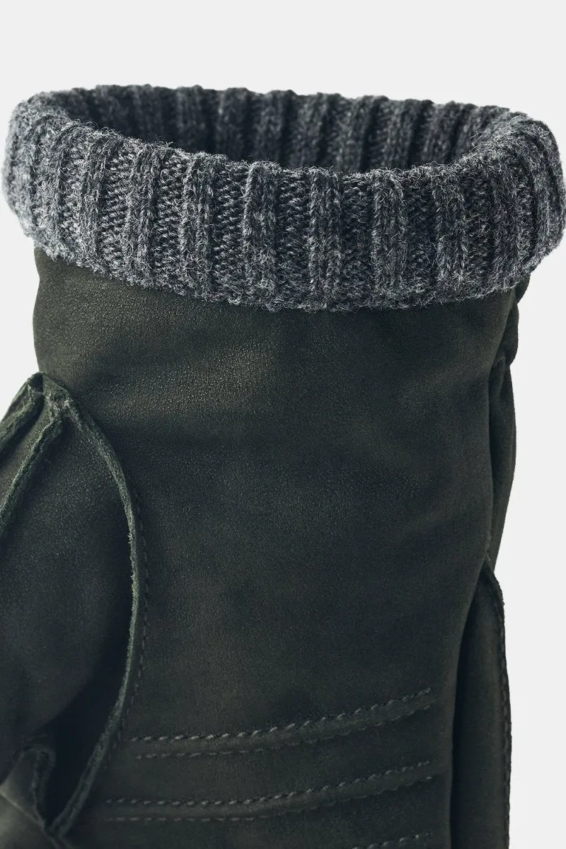 Hestra Joar Nubuck Leather Gloves (Dark Olive)