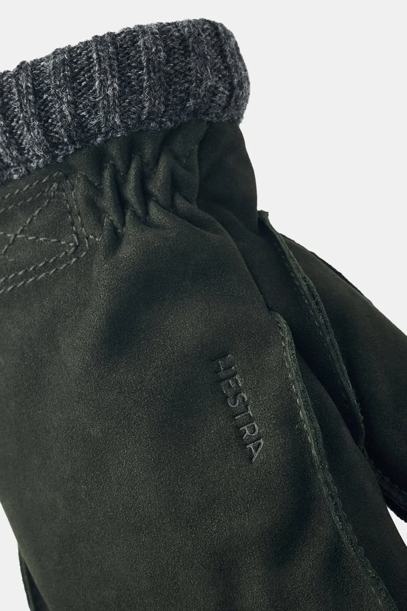 Hestra Joar Nubuck Leather Gloves (Dark Olive)