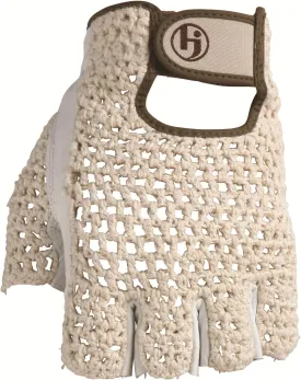 HJ Glove Women's Snow White Original Half Finger Golf Glove