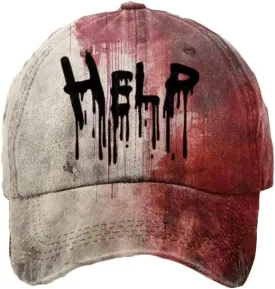 Im Fine Baseball Cap Im Fine Hat Halloween Hats Bloody Cap Funny Hat Women Men Unisex Cap