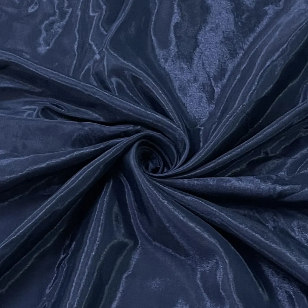 Indigo Blue Solid Shantoon Fabric
