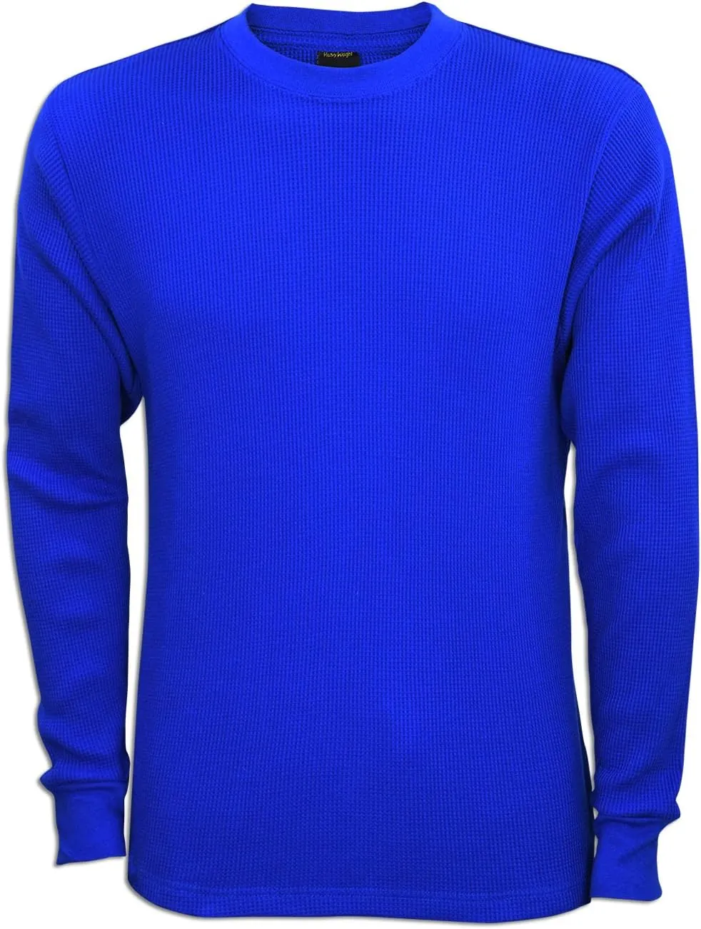 JLGUSA Men Heavy Weight Plain Thermal Long Sleeve Waffle Shirts Solid Colors