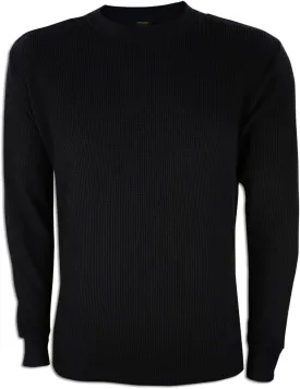 JLGUSA Men Heavy Weight Plain Thermal Long Sleeve Waffle Shirts Solid Colors
