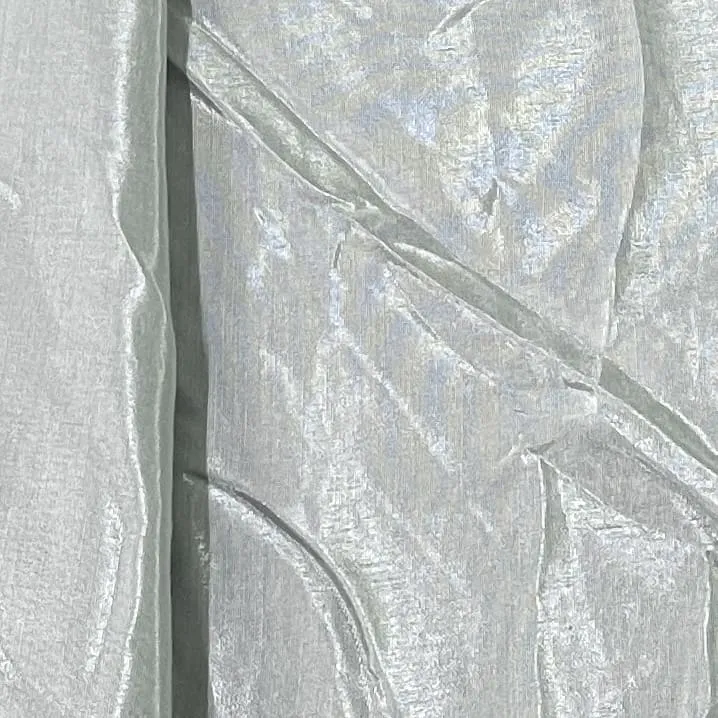 Light Silver Solid Shantoon Fabric