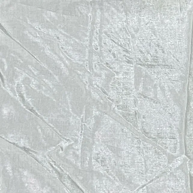Light Silver Solid Shantoon Fabric