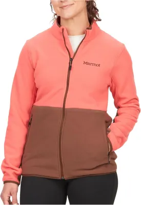 MARMOT Women's Rocklin Full-Zip Jacket - Classic, Warm, Lightweight 100-Weight Fleece Layer