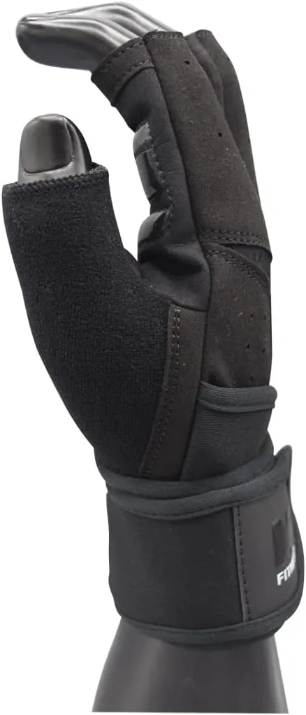 MRX Weightlifting Gloves for Men Workout Gloves Mens Wrist Support Lifting Gloves Male Gym Gloves | Workout Gym Accessories for Men Weight Lifting Fingerless Gym Exercise for Powerlifting