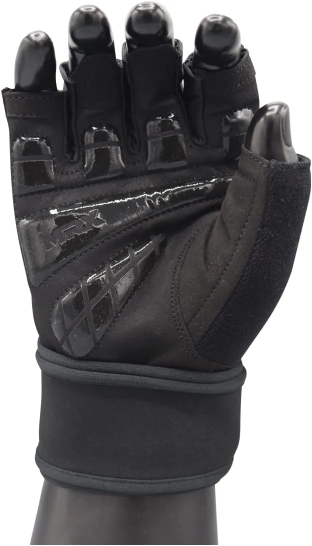 MRX Weightlifting Gloves for Men Workout Gloves Mens Wrist Support Lifting Gloves Male Gym Gloves | Workout Gym Accessories for Men Weight Lifting Fingerless Gym Exercise for Powerlifting