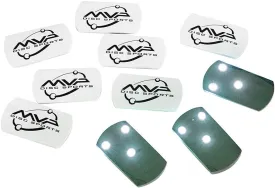 MVP Disc Golf Flat LED Tri-lite Disc Golf Lights (Pack of 10)