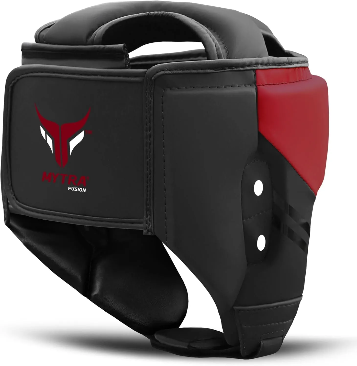 Mytra Fusion Boxing Headgear - Sparring Gear with Adjustable Strap MMA, Muay Thai, Kickboxing, Martial Arts, Karate, Head Gear