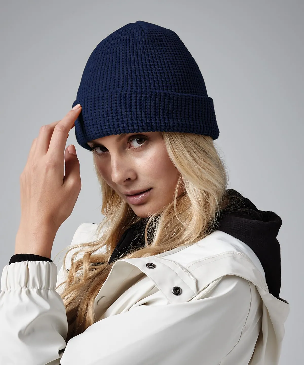 Organic Cotton Waffle Beanie