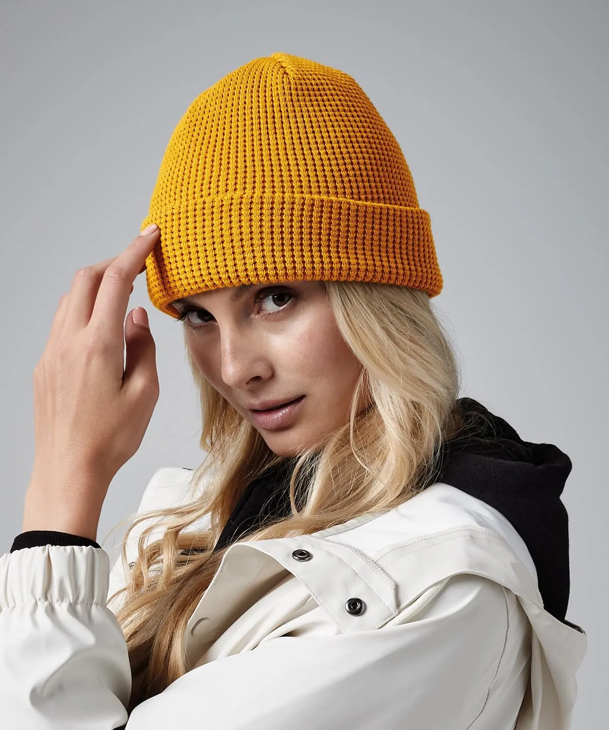 Organic Cotton Waffle Beanie