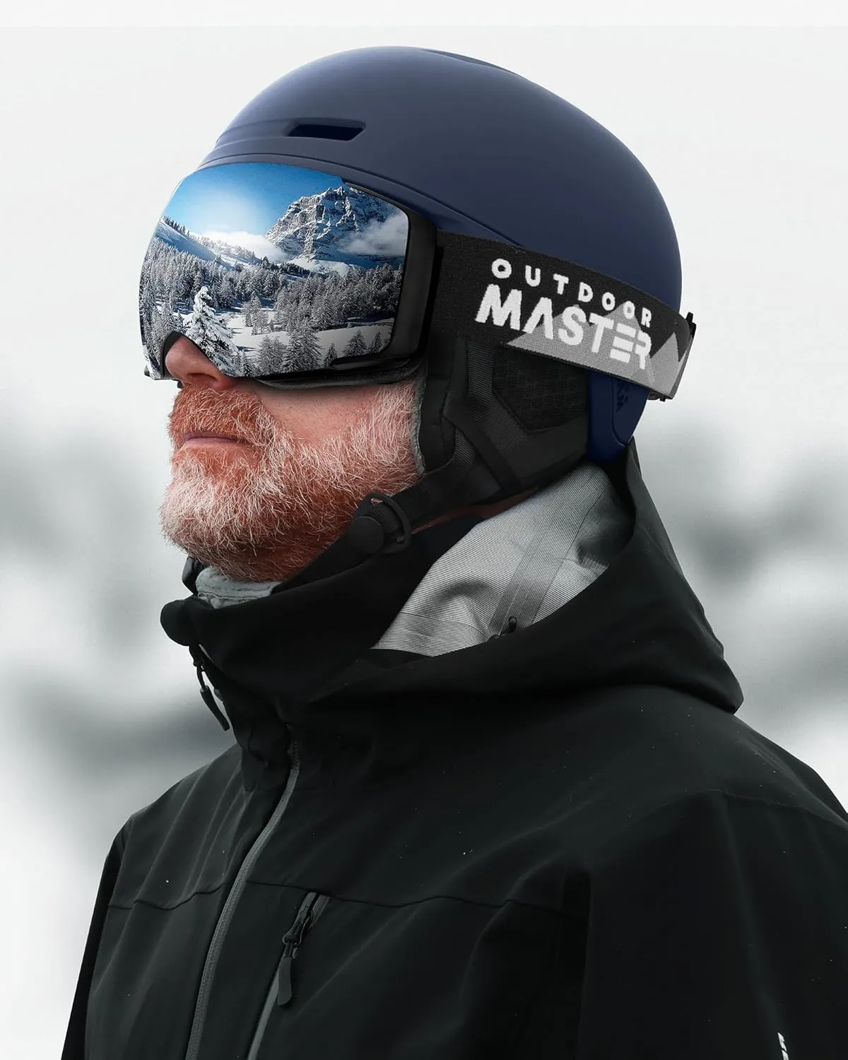 OutdoorMaster Diamond II MIPS Ski Helmet with Ski Goggles PRO Set - Adjustable Fit Snowboard Helmet and Snow Goggles Set - Snow Sport Helmet for Men, Women & Youth