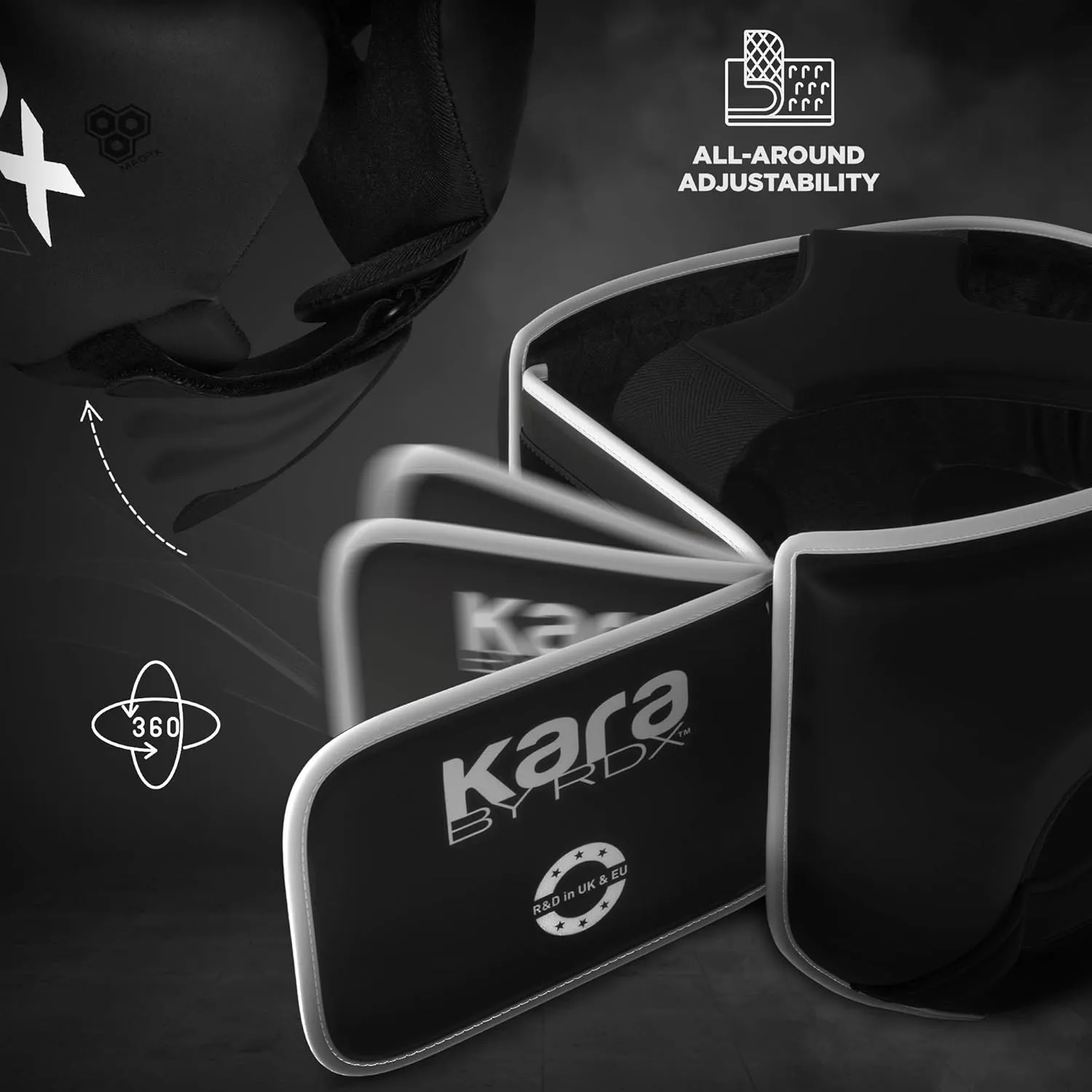 RDX Boxing Headgear, MMA Training, Adjustable Padded Kara,Muay Thai Headgear, Kickboxing, Sparring, Martial Arts, Karate, Taekwondo Helmet