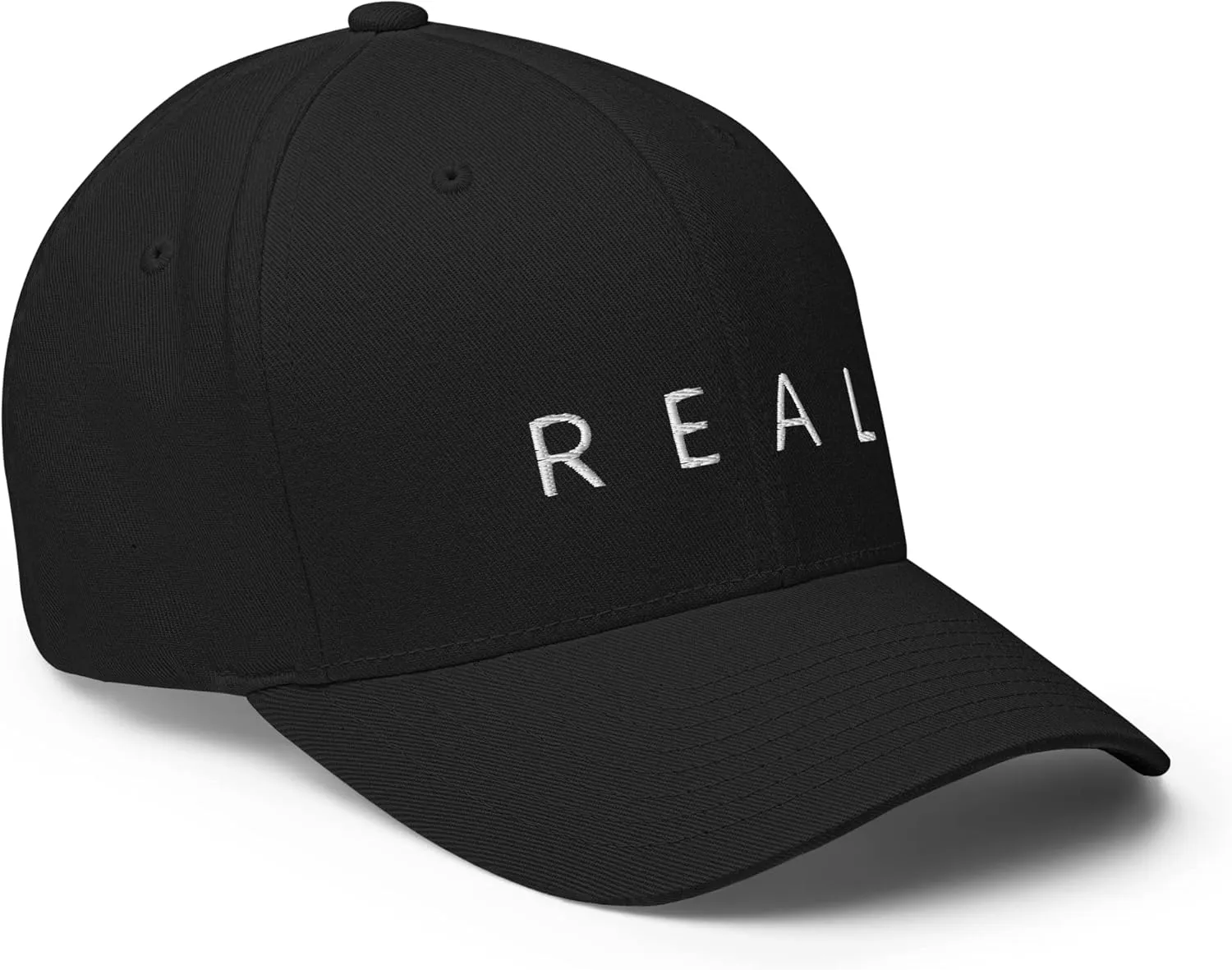 Real Baseball Cap Bill Hat Embroidery Rapper Style