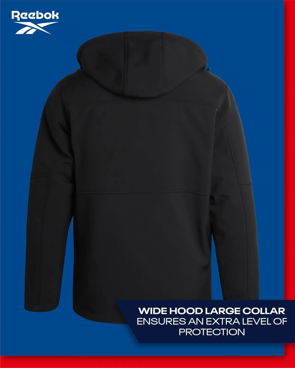 Reebok Men's Winter Coat ?CSoftshell Jacket with Removable Puffer Coat ?C System Ski Jacket for Men (M-XXL)