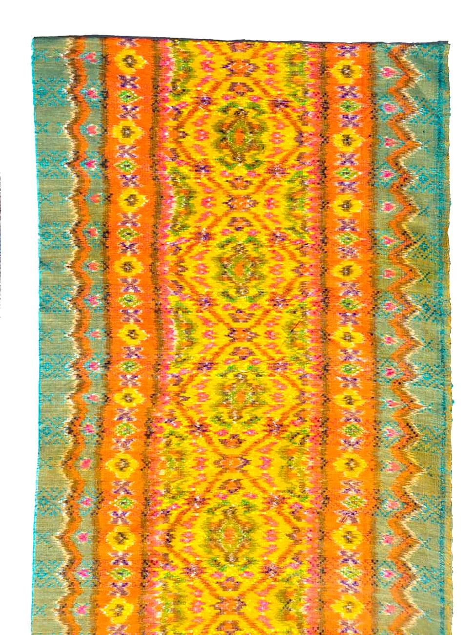 Silk and Cotton Ikat Textile