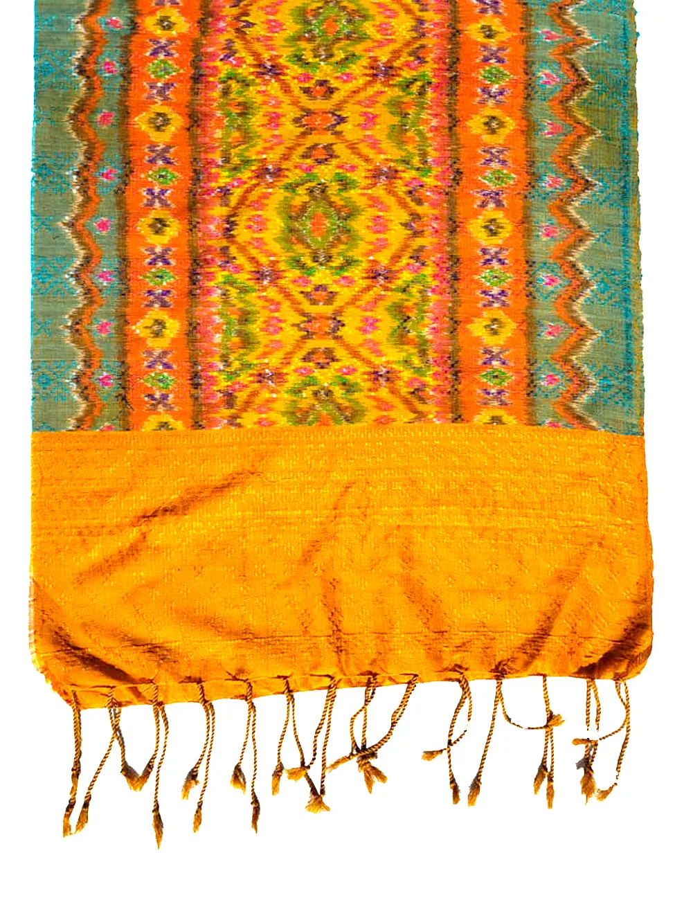 Silk and Cotton Ikat Textile