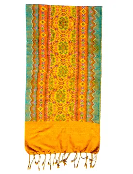 Silk and Cotton Ikat Textile